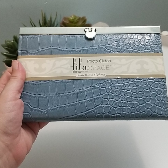 Lila grace photo clutch blue - Picture 1 of 6